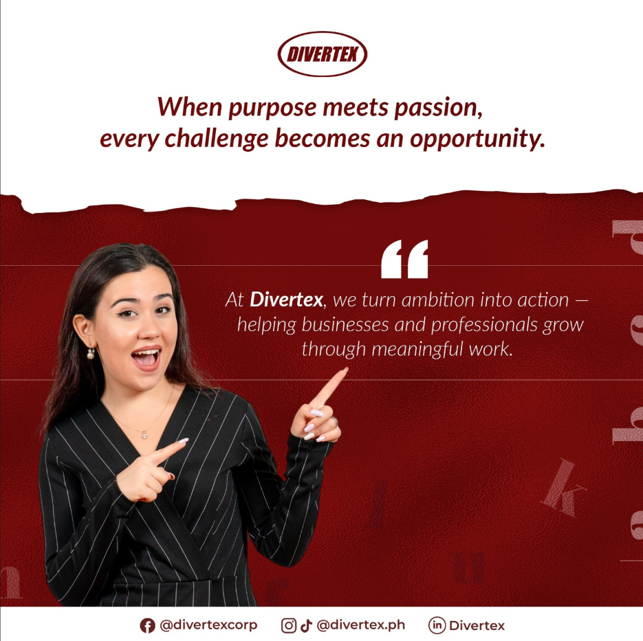 Divertex Instagram post about purpose and passion